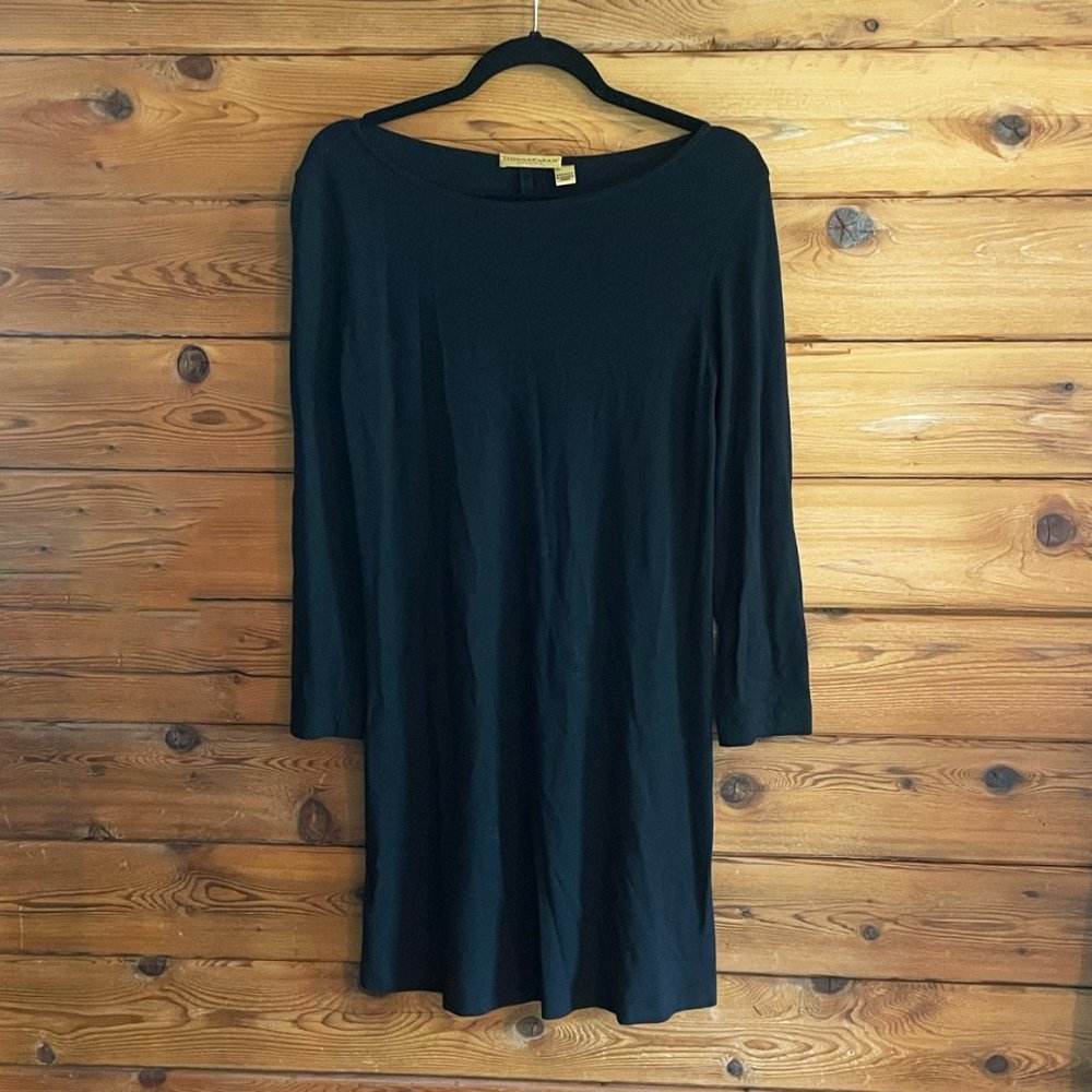 Donna Karan Black Long Sleeve Dress
